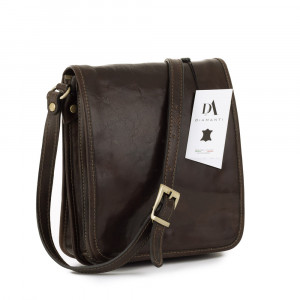 Borseta de umar barbati, din piele naturala, DiAmanti Enzo Testa di Moro II D1434